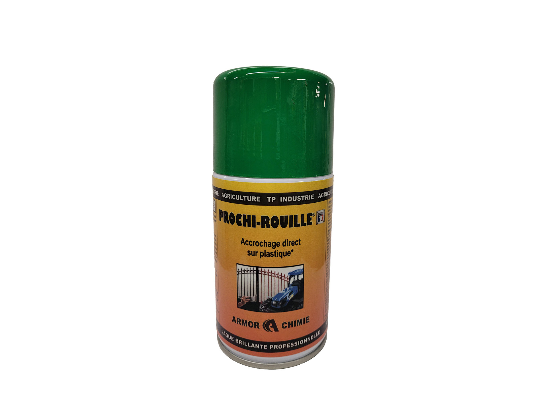 Peinture antirouille aérosol PROCHIROUILLE Vert Edenparc 1796 250ml